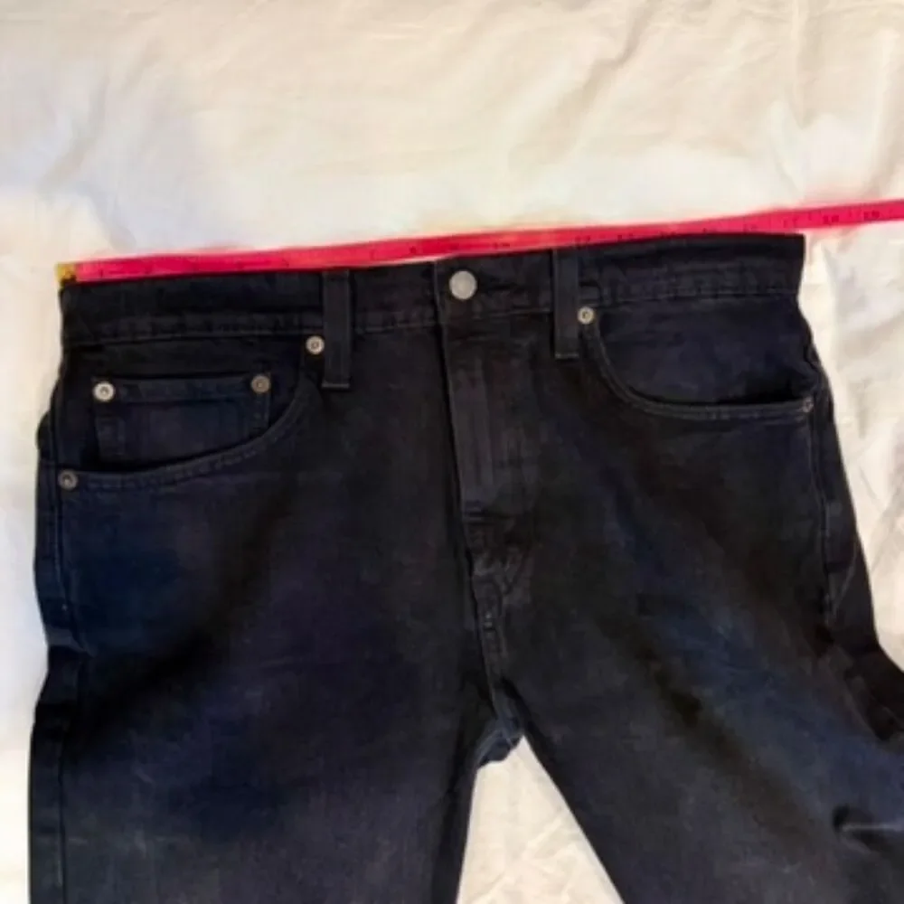 Vintage Y2K Levi's 512 Slim Tapered Black Jeans 34.5